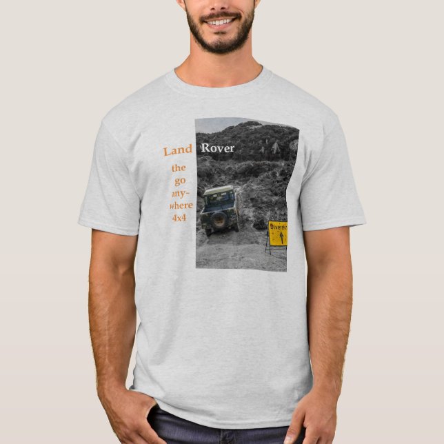Land Rover gå någonstans 4x4 T-shirt (Framsida)