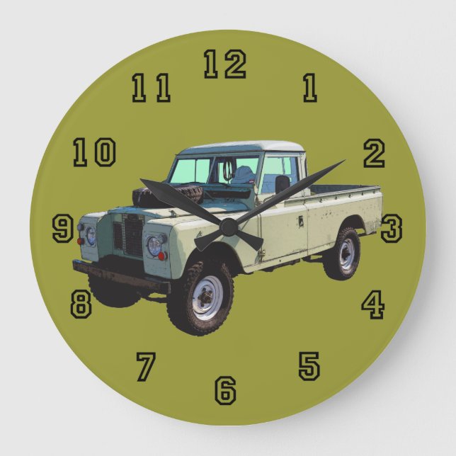Land Rover pickup lastbil 1971 Stor Klocka (Framsida)