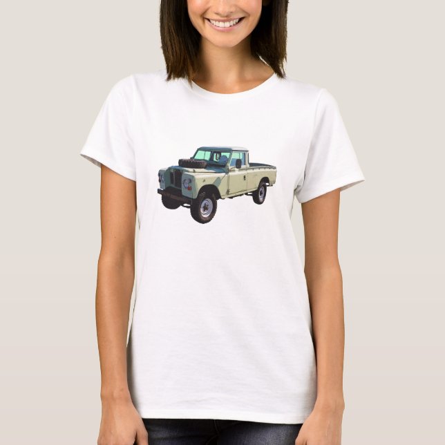Land Rover pickup lastbil 1971 Tee (Framsida)