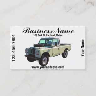 Land Rover pickup lastbil 1971 Visitkort
