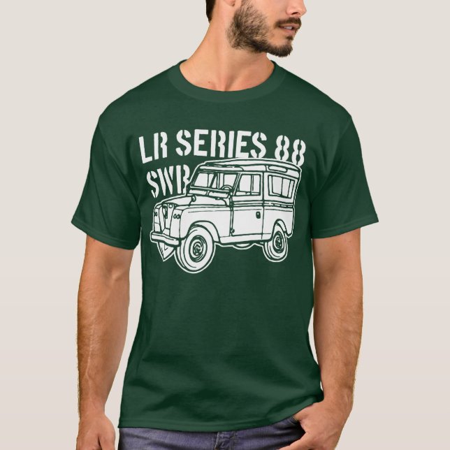 Land Rover serie 88 SWB Tee Shirt (Framsida)