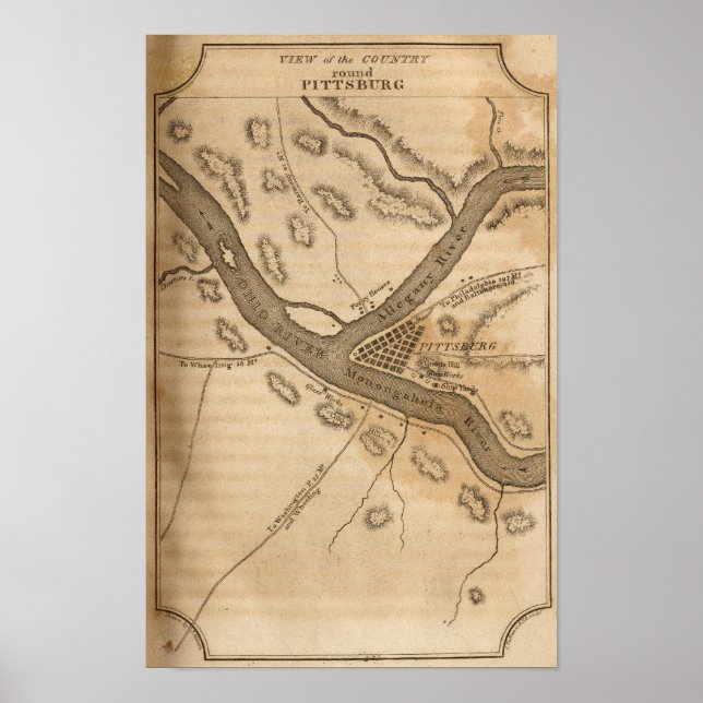 Land-rundan i Pittsburg Poster (Framsidan)