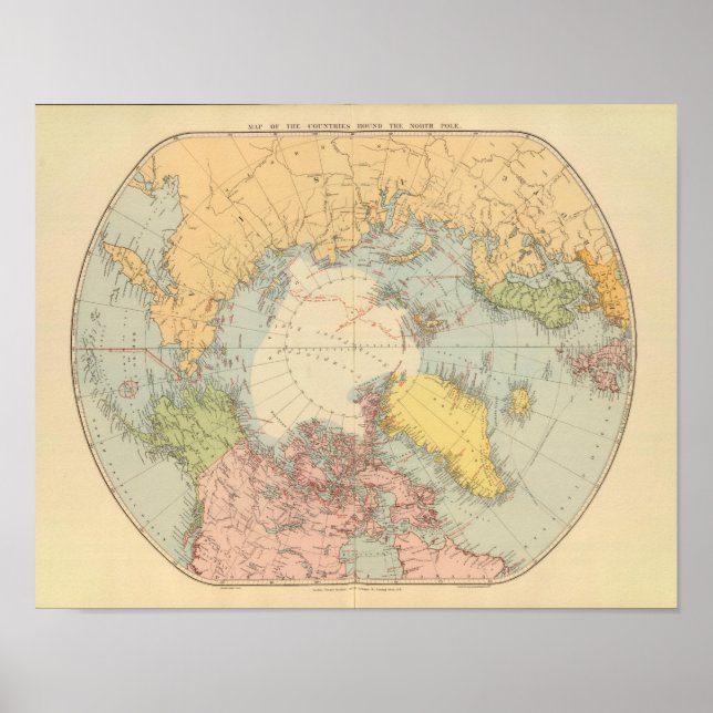 Land runt Nordpolen Poster (Framsidan)