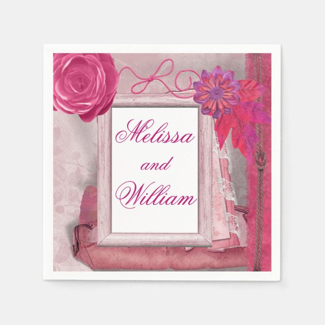 Land Rustic BeSnyc Lila Pappersservett (Framsidan)