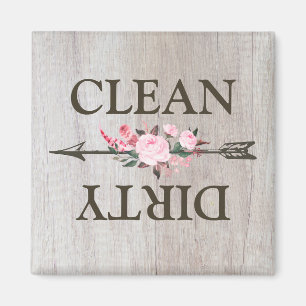 Land Rustic Blommigt Ro Dishwasher Magnet