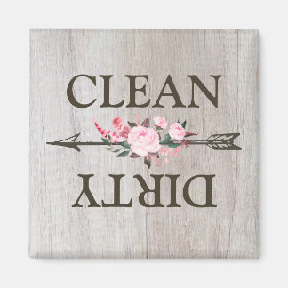 Land Rustic Blommigt Ro Dishwasher Magnet