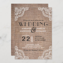 Land Rustic Burlap Fabric Snöre Trim Bröllop