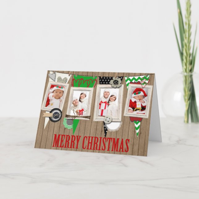 Land Rustic-fotojulkort Helgkort (Framsida)