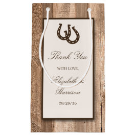 Land Rustic Horseshoe & Brown Wood Bröllop