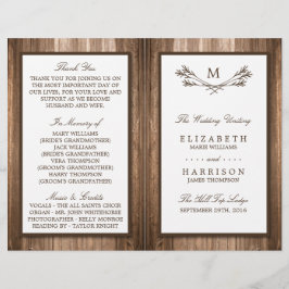 Land Rustic Monogram Gren & Wood Bröllop
