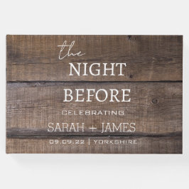 Land Rustic natten före Bröllopsfest Gästböcker