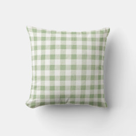 Land Rustic Natural Sage Gingham Play Kudde