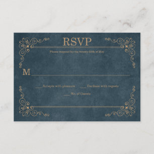 Land Rustic Navy Tan Chalkboard OSA Kort