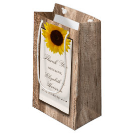 Land Rustic Solros & Brown Wood Bröllop
