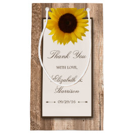 Land Rustic Solros & Brown Wood Bröllop