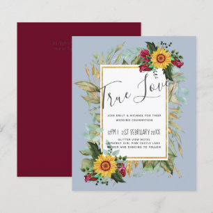 Land Rustic Sunblommor Burgundy Ro Bröllop