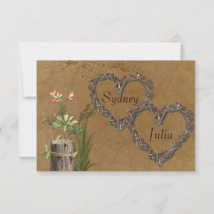 Land Rustic Vine Hearts OSA Kort