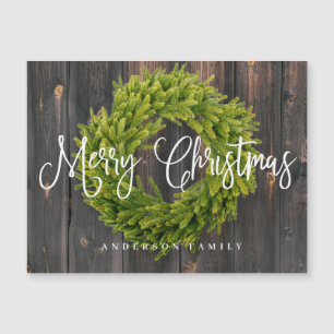 Land Rustic Wood God jul Hälsning