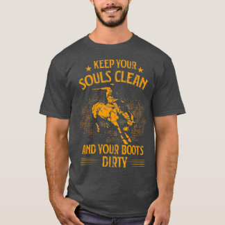 Land Saloon Western Rodeo Gift Idea Cowboy T Shirt