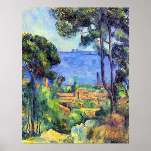 Land scape by Paul Cezanne Poster (Framsidan)