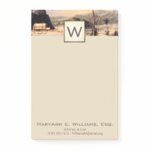 Land Scen med Monogram