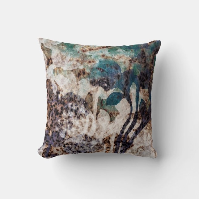 Land Silhouette-design med bakåtriktad teknik Kudde (Framsida)