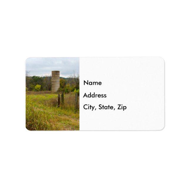 Land Silo Adressetiketter (Framsidan)