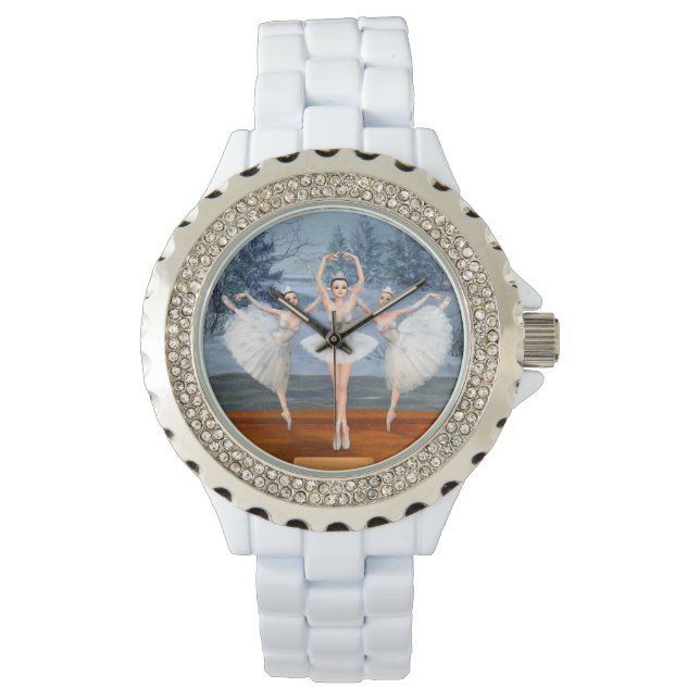 Land Snö Dancing Ballerinas Armbandsur (Framsida)