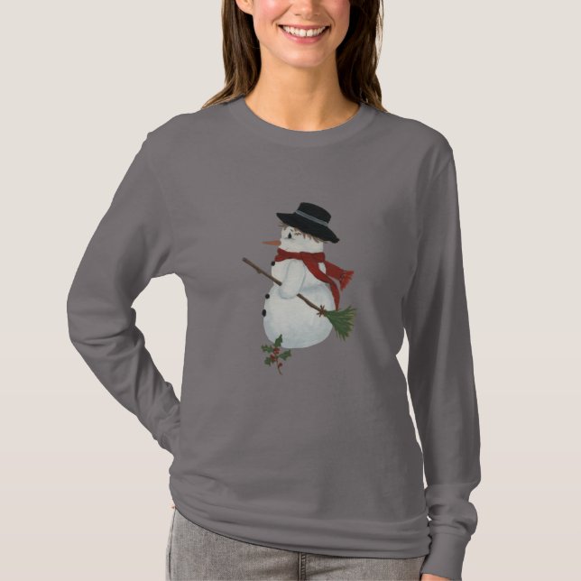 Land Snögubbe Shirt T Shirt (Framsida)