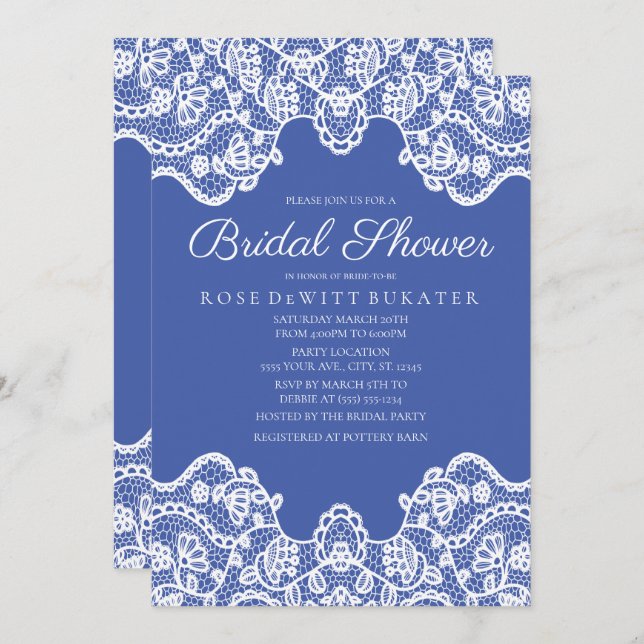 Land Snöre Inbjudningskort för möhippan (Fram/baksida)