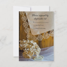 Land Snöre och Blommor Barn Bröllop OSA Card