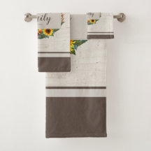 Land Solblommor Rustic Wood Family Namn
