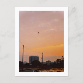 land solnedgång Vår Vykort