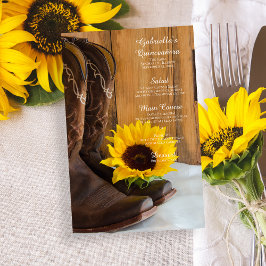 Land Solros Western Quinceañera Party Menu