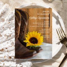 Land Solros Westerna Quinceanera Barn Party