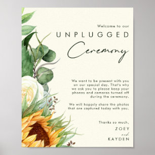 Land Solrosljusets Gult utan inpluggning Ceremony Poster