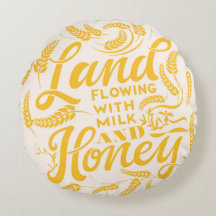 Land som flödar med mjölk och honung kudde