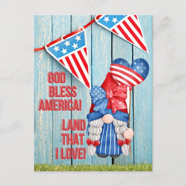 Land som jag älskar vykort (Framsida)