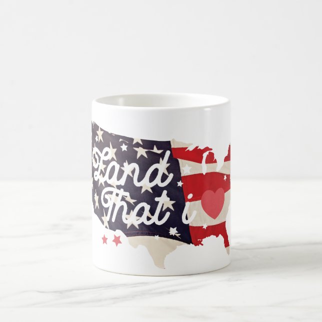 Land som jag kärlek magisk mugg (Center)