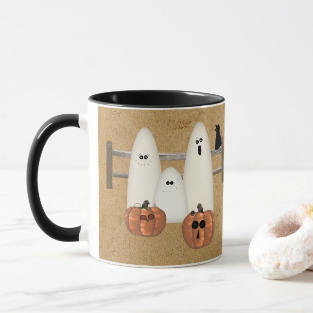 Land Spöken Halloween Mugg (Med munk)