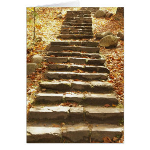 Land Stairway Hälsningskort