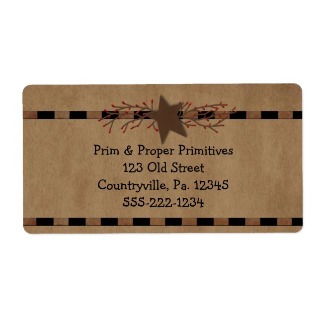 Land Star Business Label Fraktsedel (Framsidan)