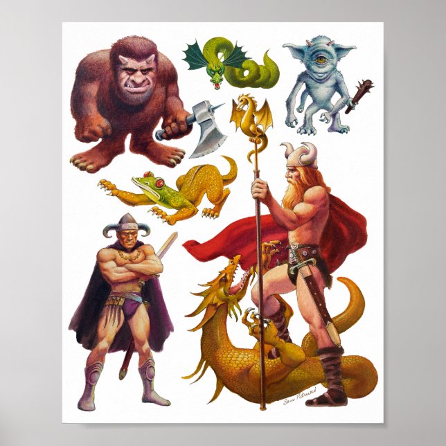 Land, Stefan Fullt Page Art Print Poster (Framsidan)