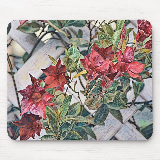 Land Stil Art Flowers Mouse Pad Musmatta (Framsidan)