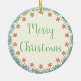 Land Stil God jul Träd / Mort Ornament