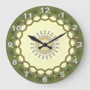 Land stil Kaleidoscope Clock Stor Klocka