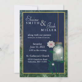 Land Stil Mason Burk med luft Inbjudningar