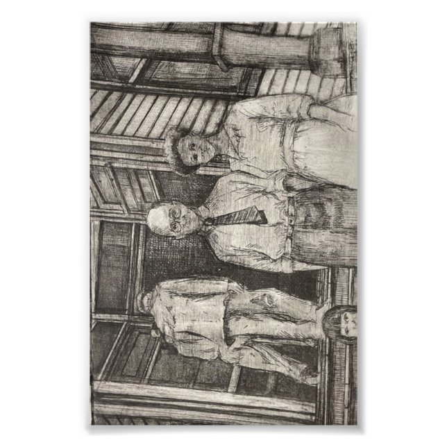 Land Store Etching Fototryck (Framsidan)