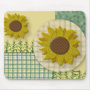 Land Sunblommor Mousepad Musmatta