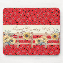 Land Sunblommor på Bandana Print Anpassningsbar